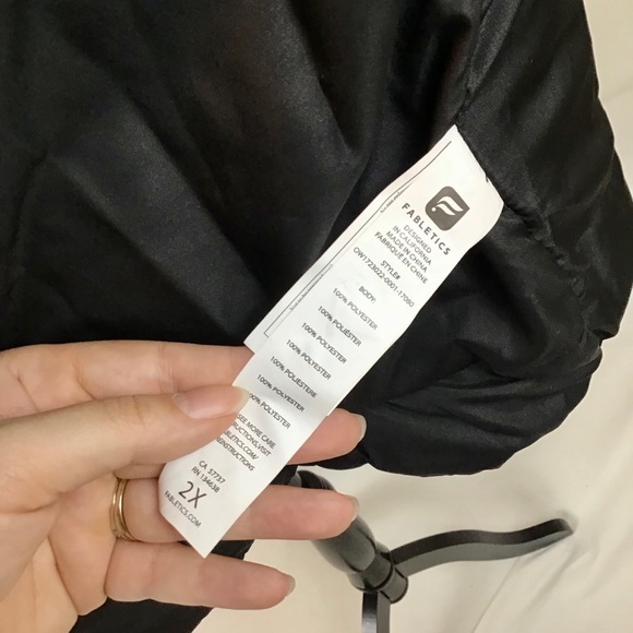 Fabletics Misha Puffer Jacket Black Coat Size 2X - Picture 8 of 8